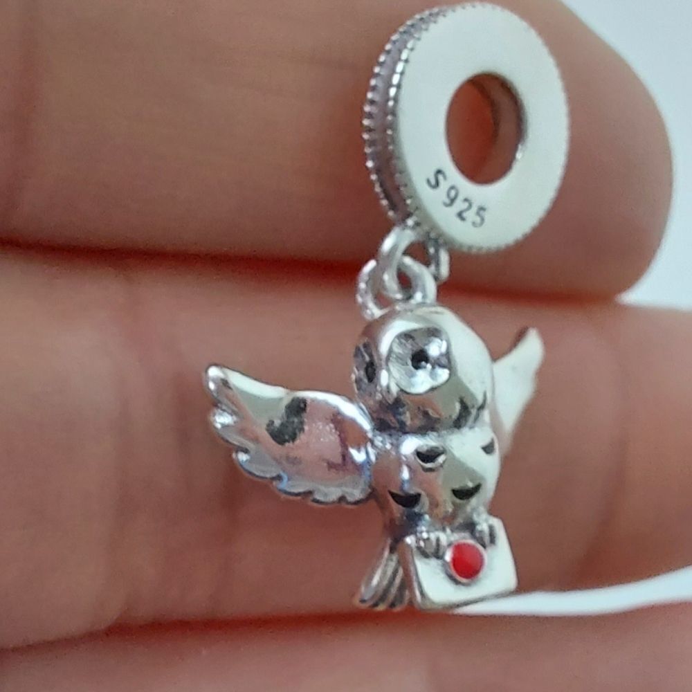 925 Silver Harry Potter Hedwig Charm - Picture 6 of 7